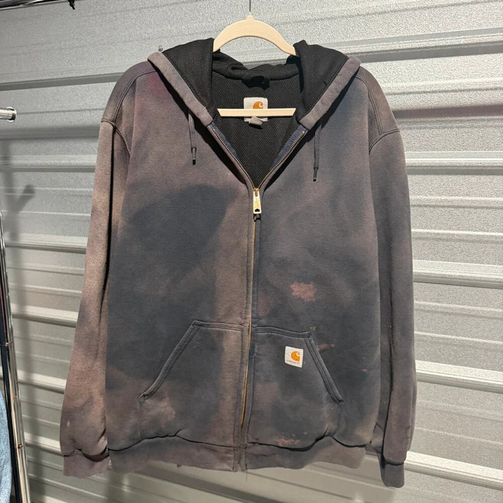 Vintage Carhartt jacket distressed faded large